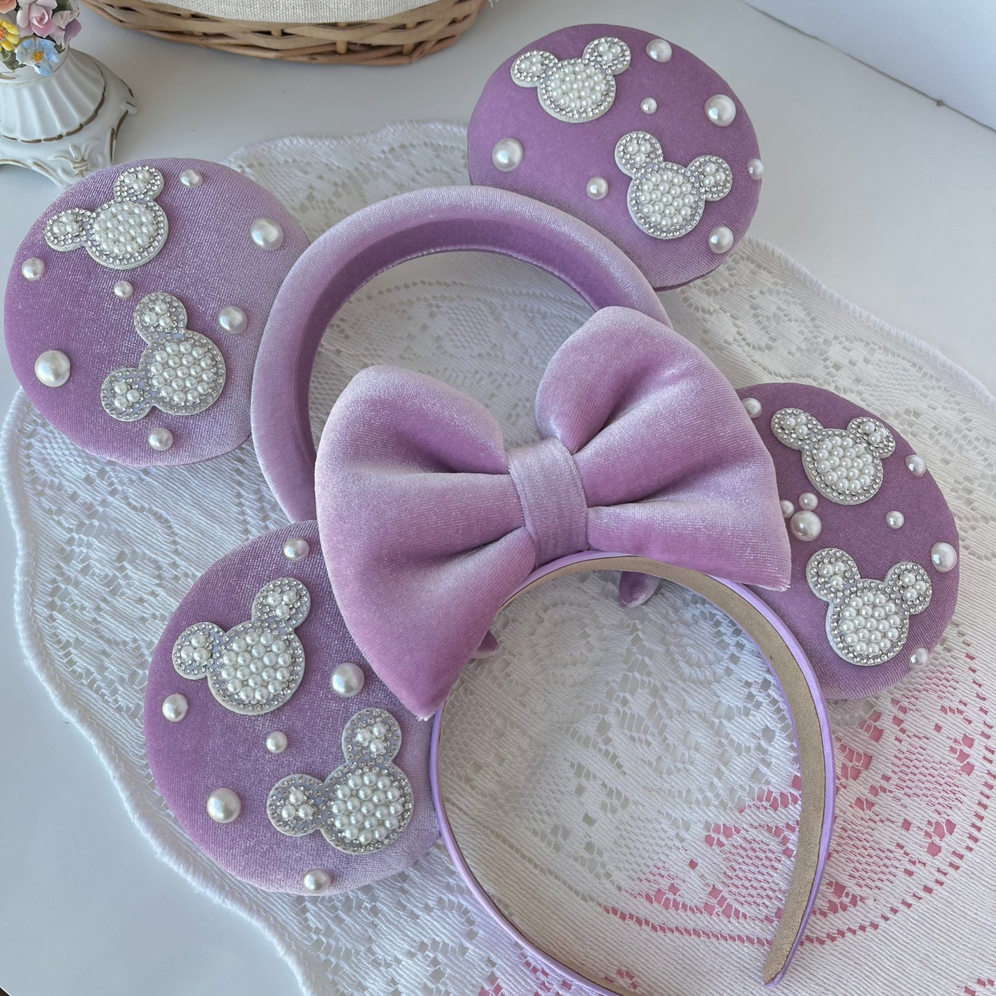 D'luxe Lavender Mouse Pearl Ears