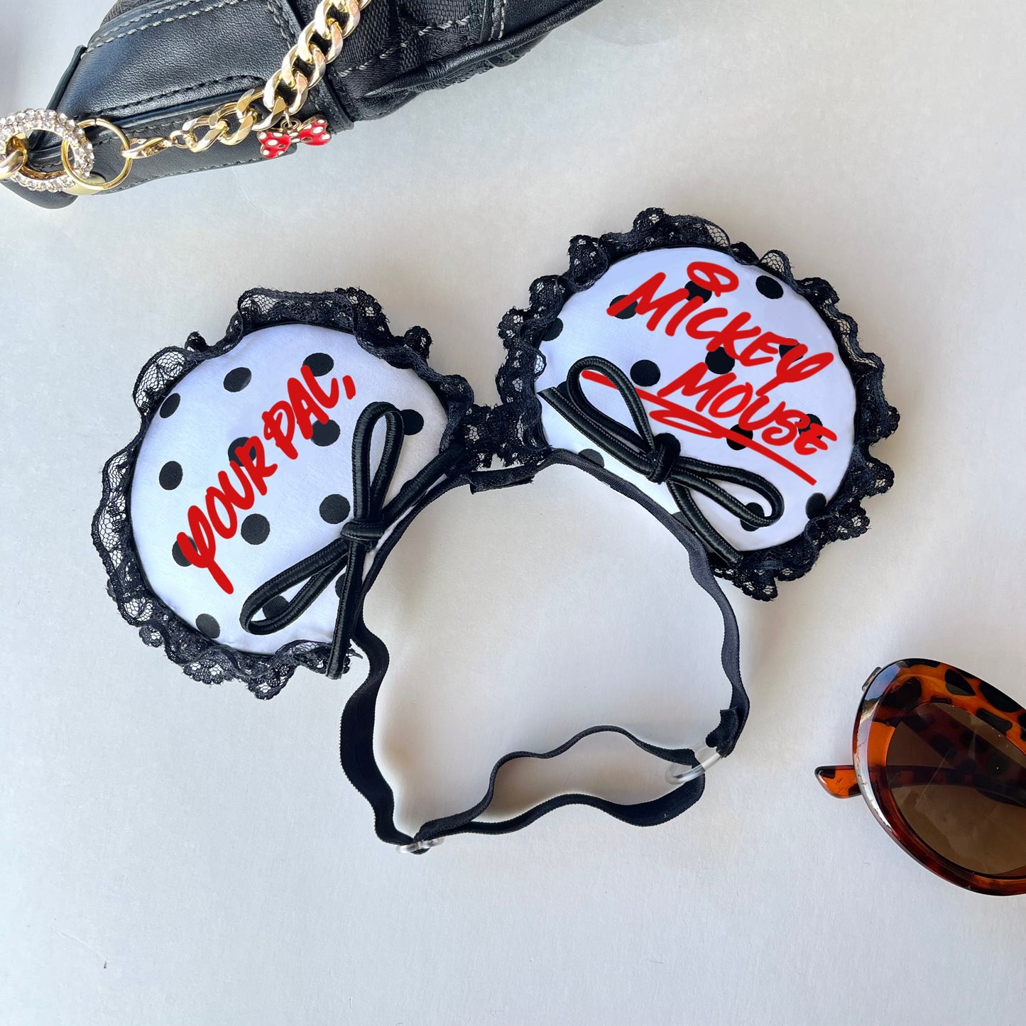 Black Polka Dot Mommy & Me-nnie Ears