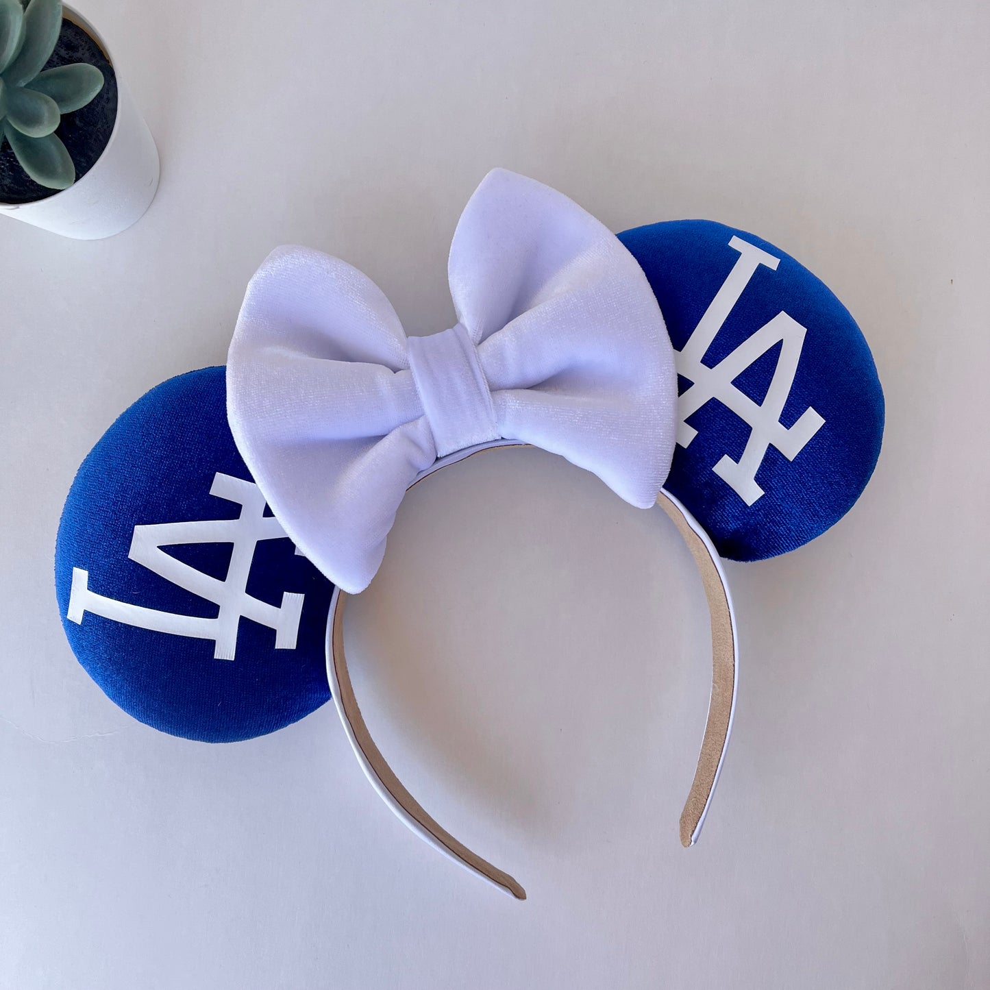 Orejas de lentejuelas azules de Los Ángeles
