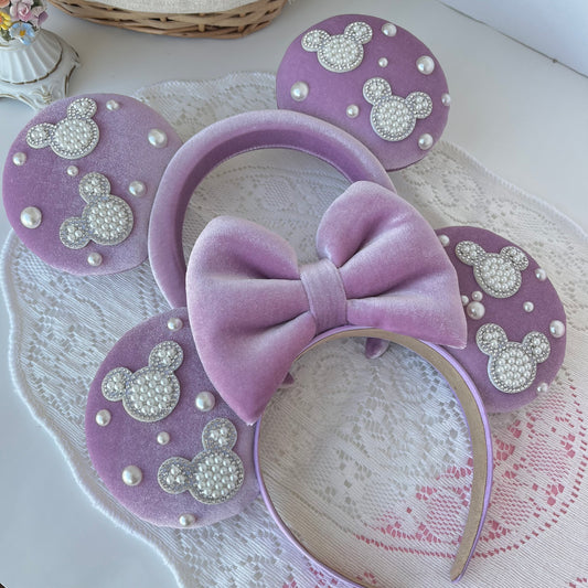 D'luxe Lavender Mouse Pearl Ears