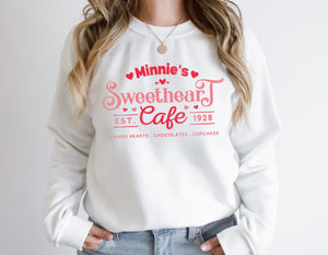 Sweetheart Cafe Suéter unisex con cuello redondo