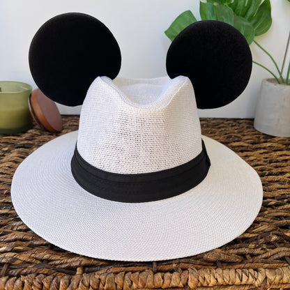 White Mouse Sun Hat