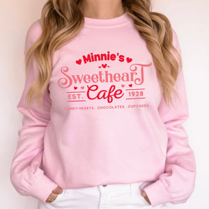 Sweetheart Cafe Suéter unisex con cuello redondo