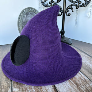 Sombrero de bruja ratonil morado