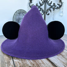 Load image into Gallery viewer, Purple Mousey Witch Hat
