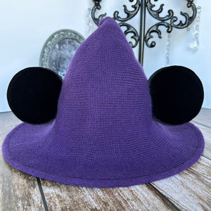 Purple Mousey Witch Hat