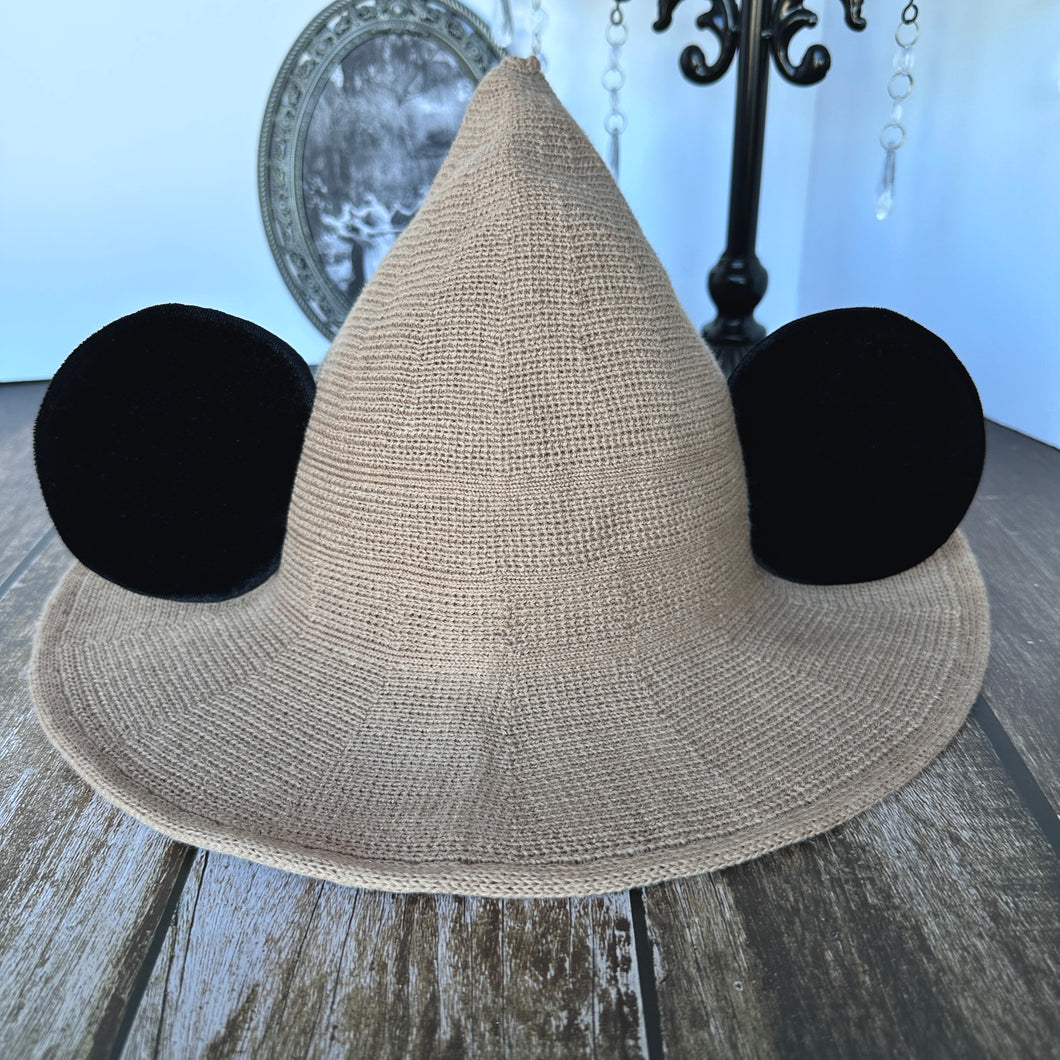 Tan Mousey Witch Hat