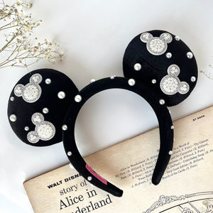 Black Mouse Pearl Ears