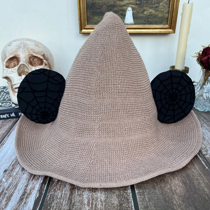 Tan Mousey Witch Hat