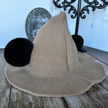 Load image into Gallery viewer, Tan Mousey Witch Hat
