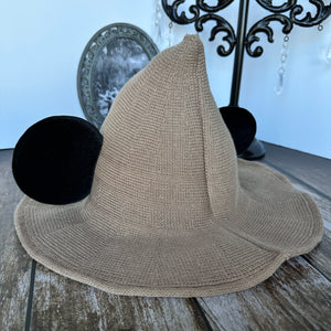 Tan Mousey Witch Hat