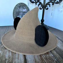 Load image into Gallery viewer, Tan Mousey Witch Hat
