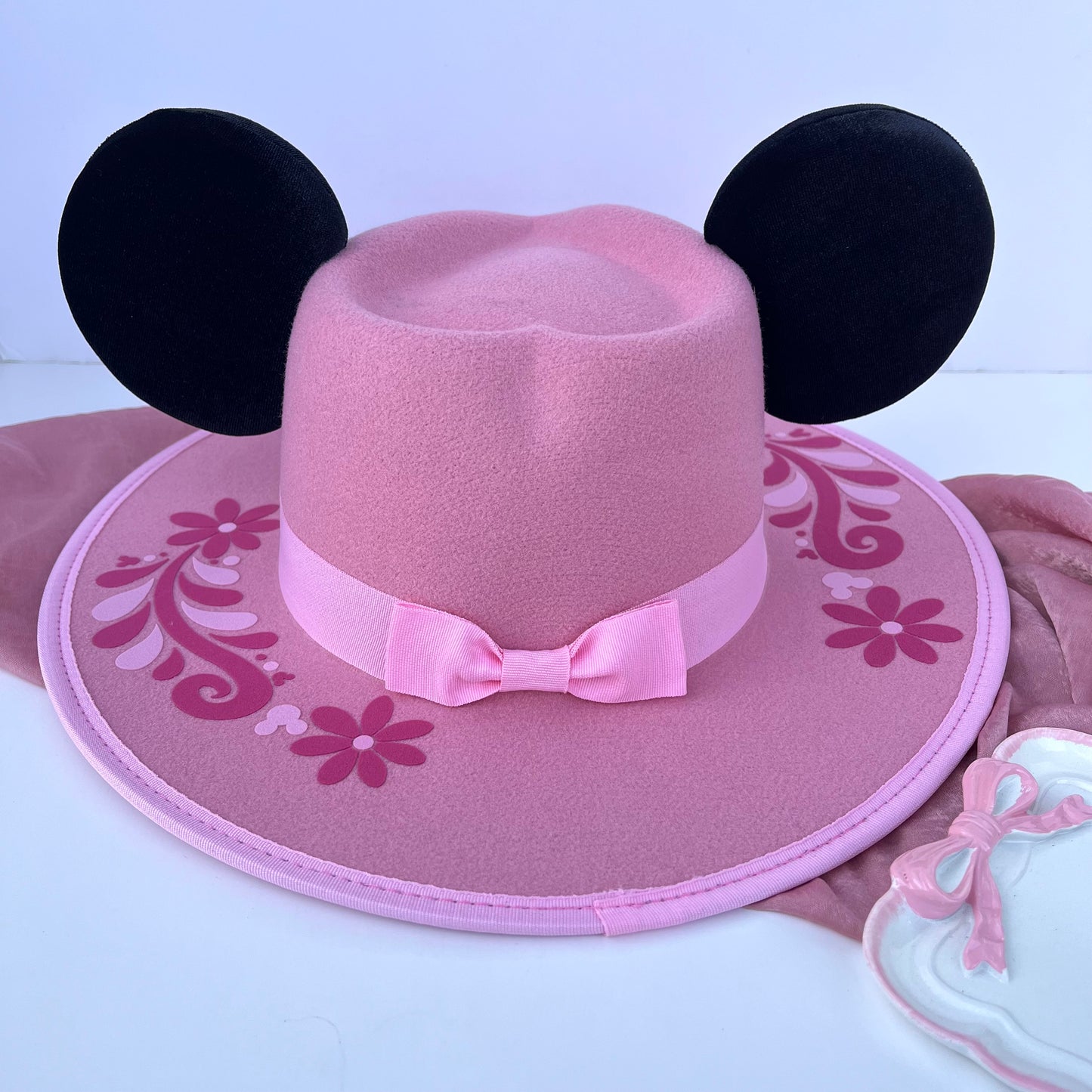 Talavera Rose Heart Mouse Hat