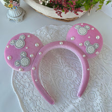 Load image into Gallery viewer, D&#39;Luxe Light Pink Mouse Pearl Ears
