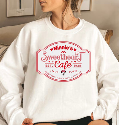 Sweetheart Cafe Suéter unisex con cuello redondo