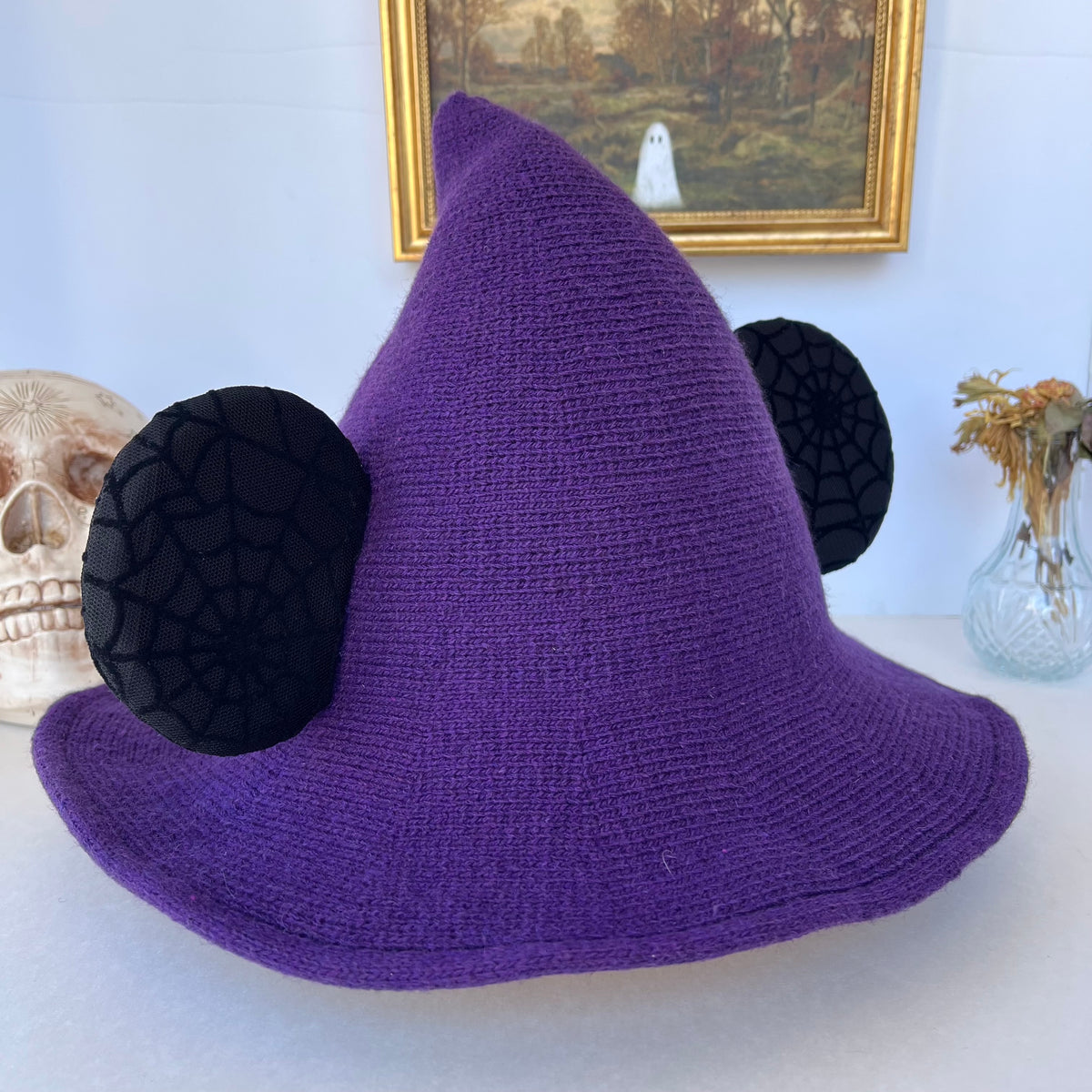 Purple Mousey Witch Hat