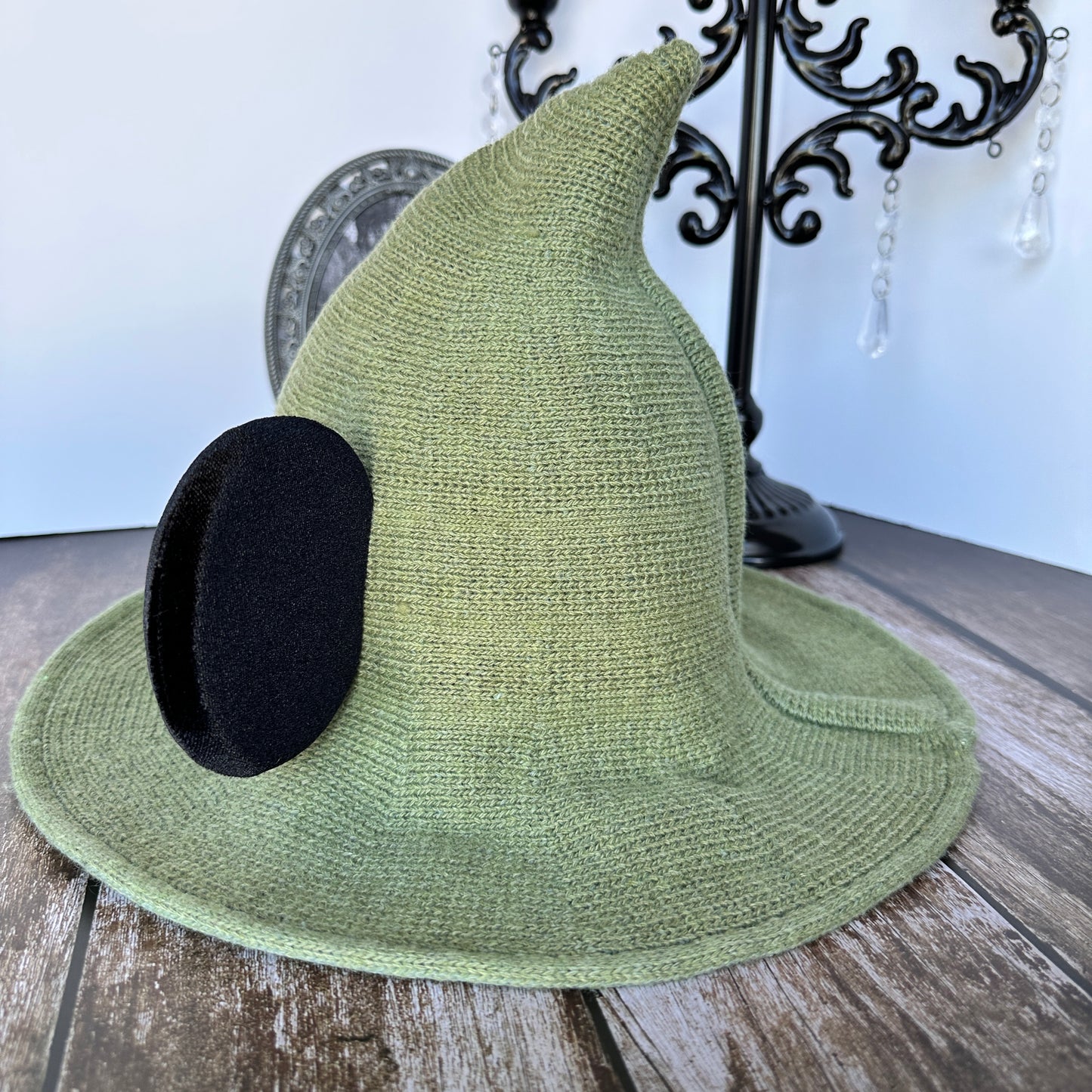Green Mousey Witch Hat