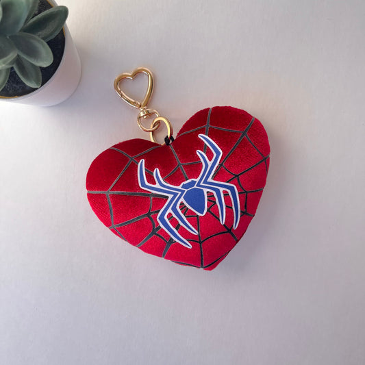 Spidey Heart Keychain