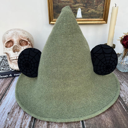 Green Mousey Witch Hat