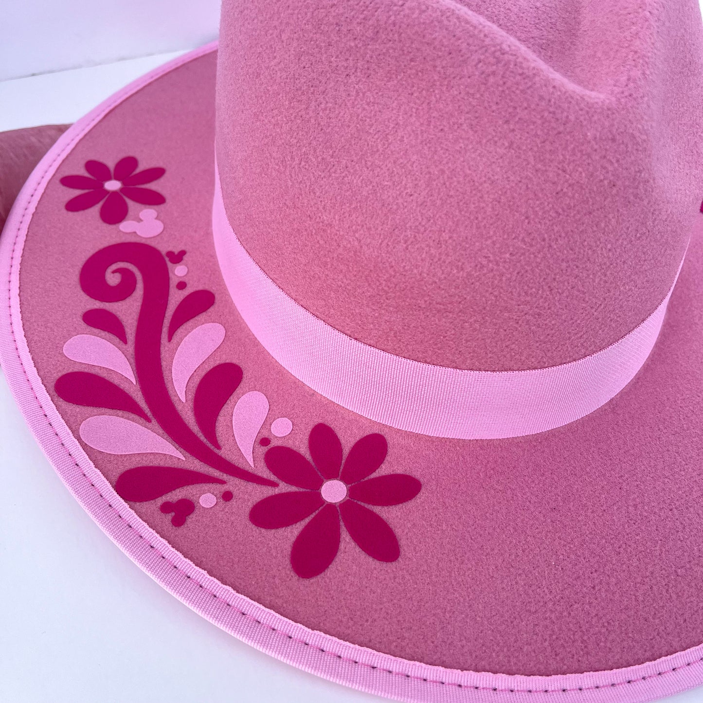 Talavera Rose Heart Mouse Hat