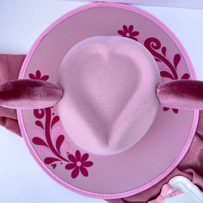 Talavera Blush Heart Mouse Hat