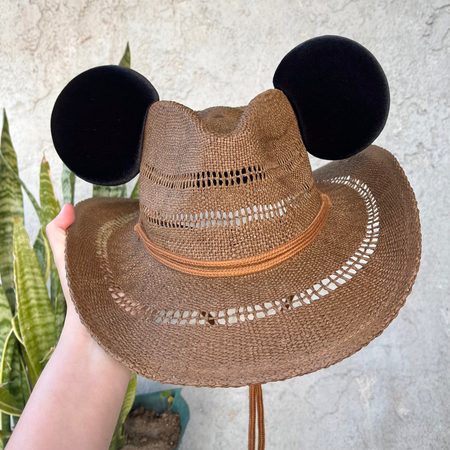 Brown Coastal Cowgirl Mouse Hat
