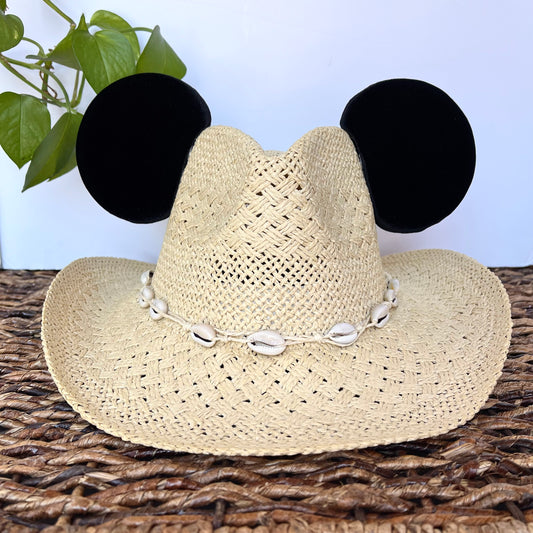 Sombrero de sol de ratón negro