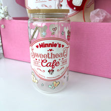 Load image into Gallery viewer, Sweetheart Cafe Glass Can
