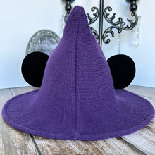 Load image into Gallery viewer, Purple Mousey Witch Hat
