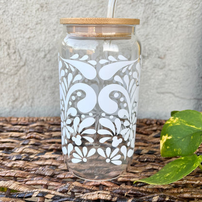 Talavera Mouse Glass Can