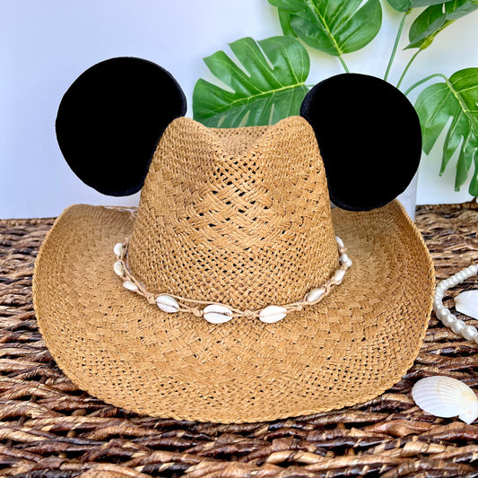 Tan Coastal Cowgirl Mouse Hat
