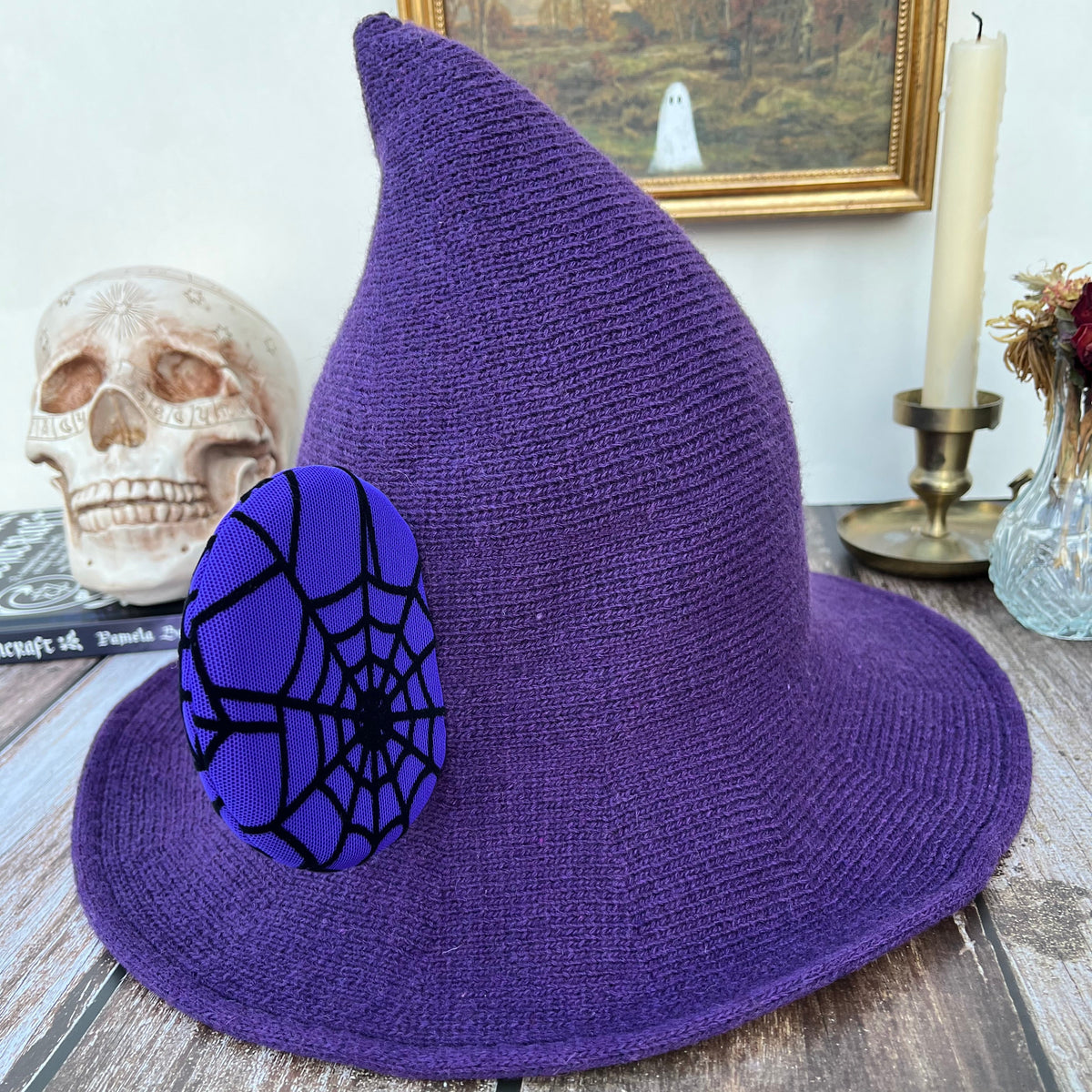 Purple Mousey Witch Hat