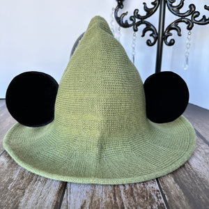 Green Mousey Witch Hat