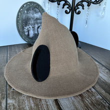 Load image into Gallery viewer, Tan Mousey Witch Hat
