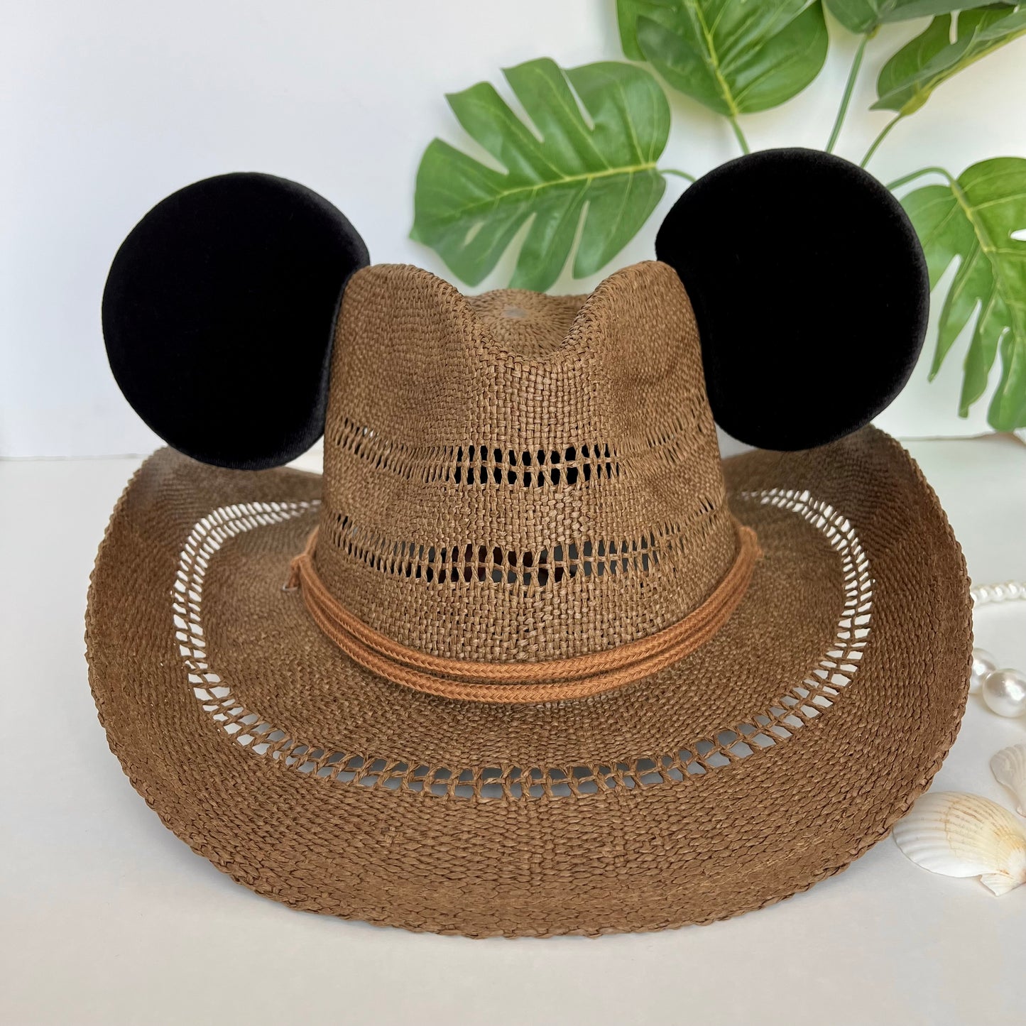 Brown Coastal Cowgirl Mouse Hat
