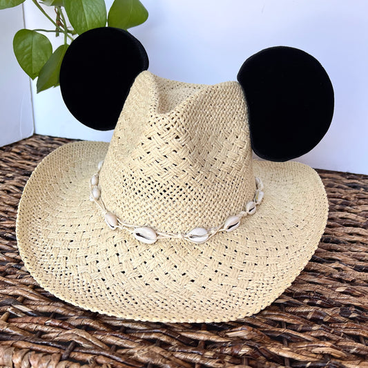 Sombrero de sol de ratón negro