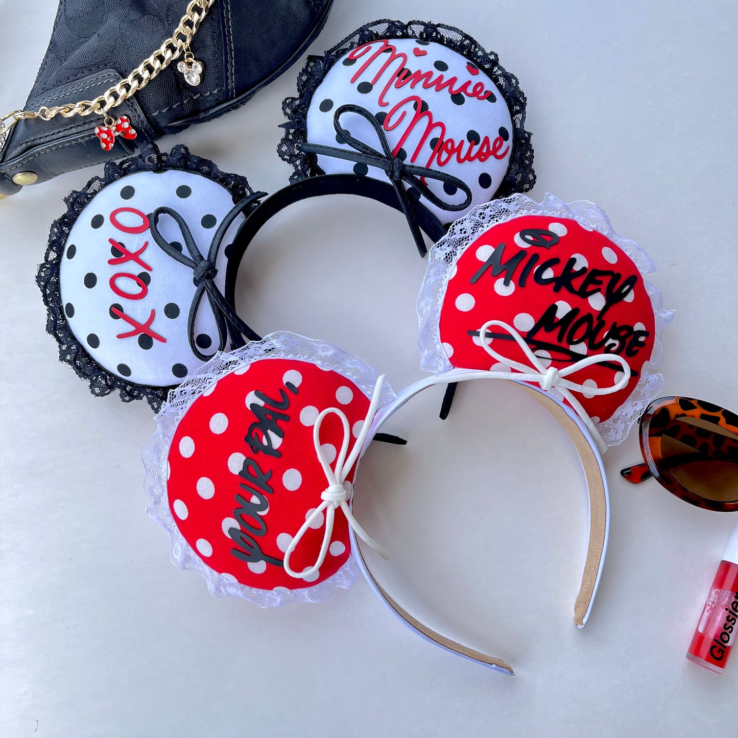 Mickey Signature Red Polka Dot Ears