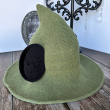 Load image into Gallery viewer, Green Mousey Witch Hat
