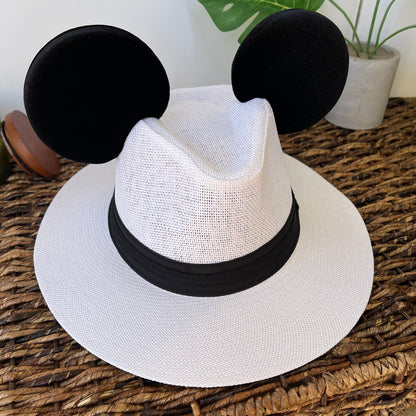 White Mouse Sun Hat