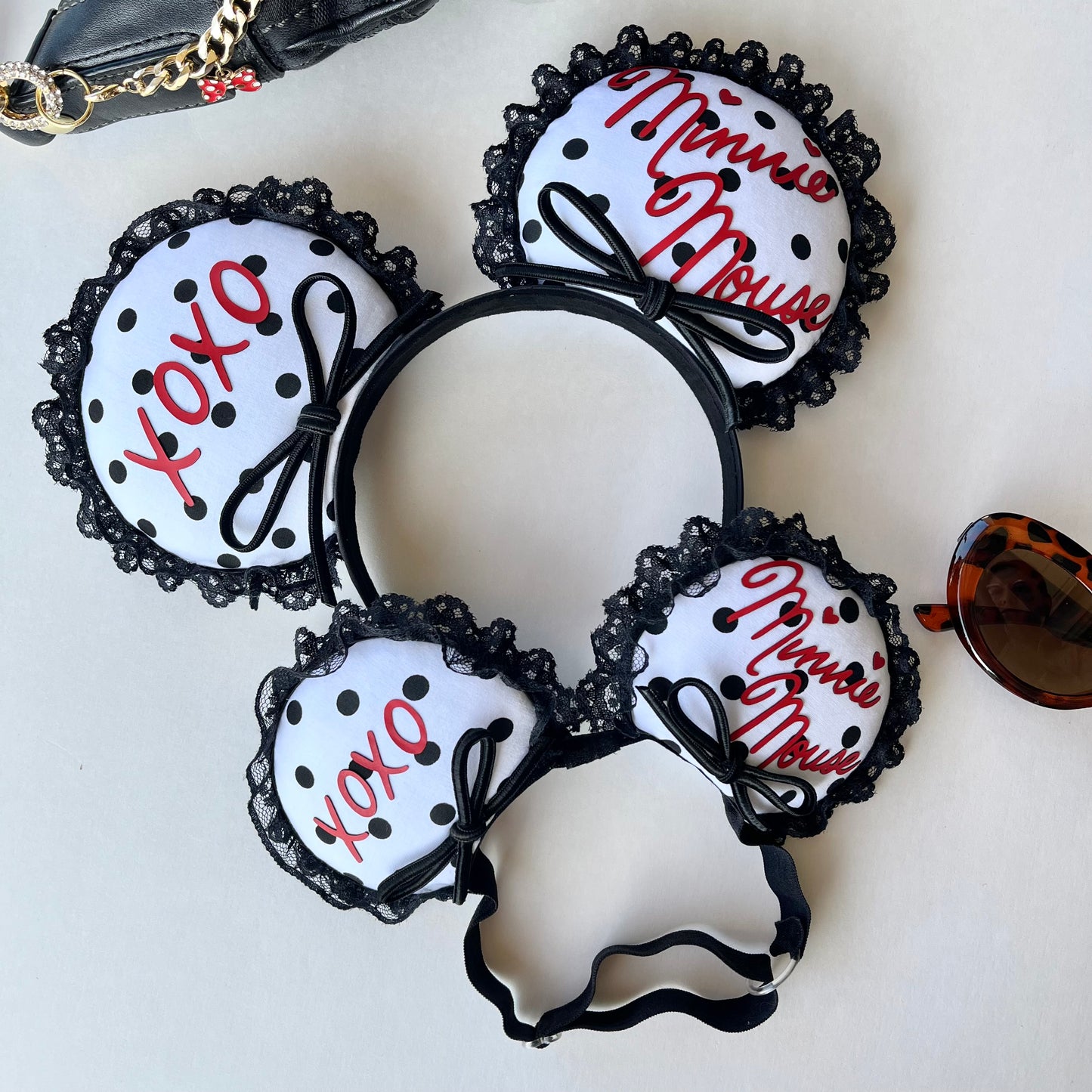 Black Polka Dot Mommy & Me-nnie Ears