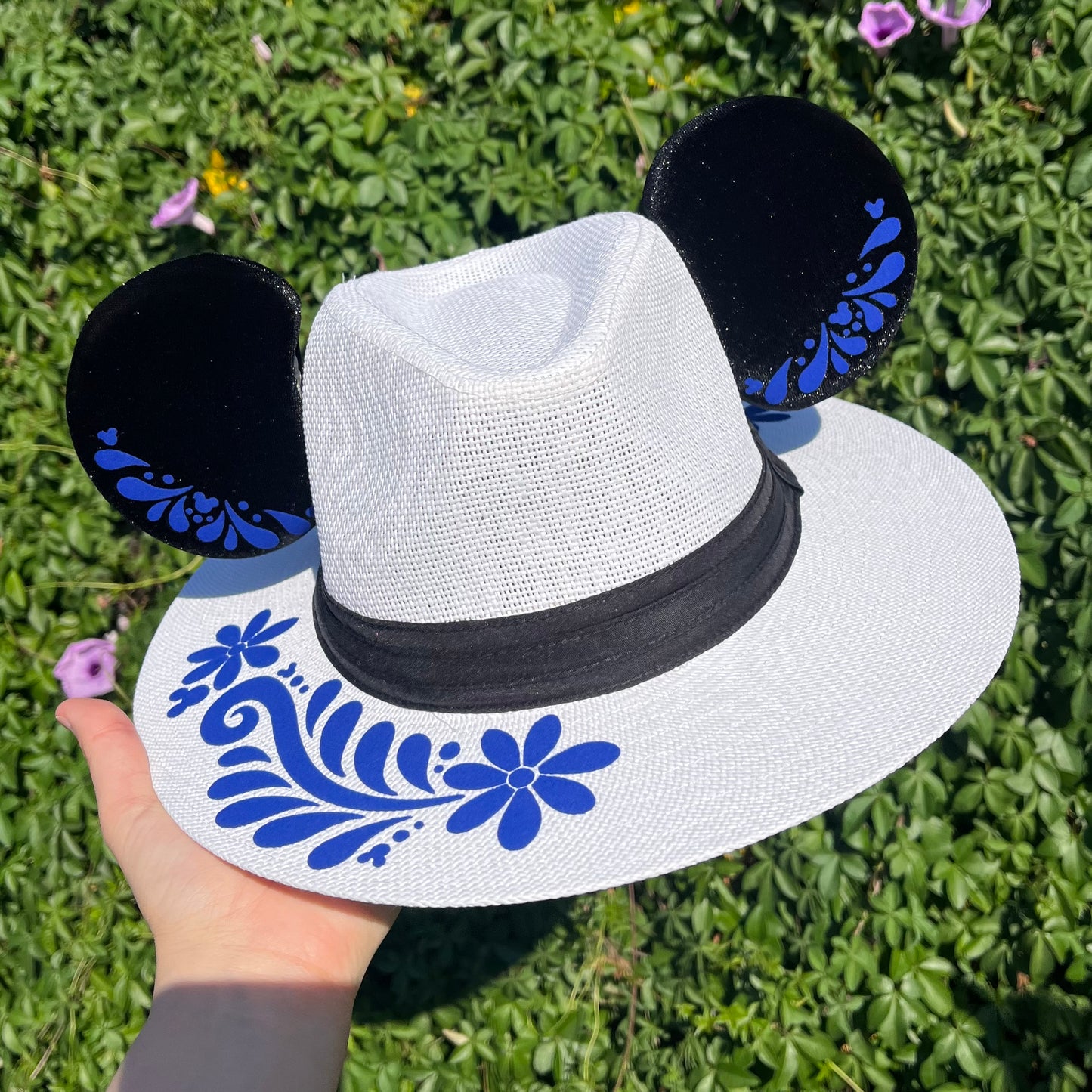 White Talavera Mouse Sun Hat