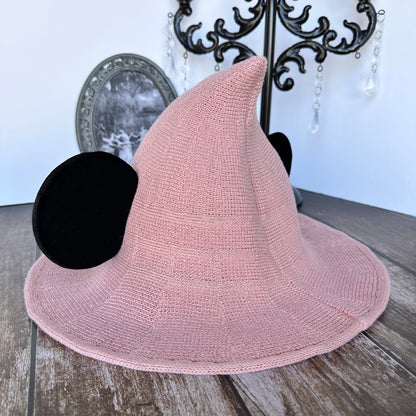 Pink Mousey Witch Hat