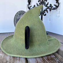 Cargar imagen en el visor de la galería, KIDS - Sombrero de bruja ratonil verde
