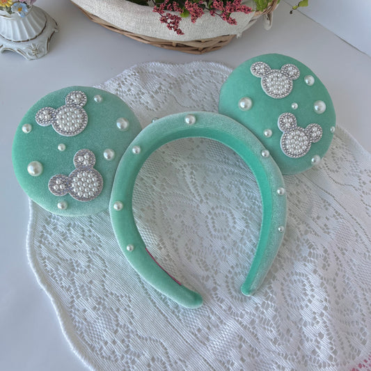 D'luxe Mint Mouse Pearl Ears