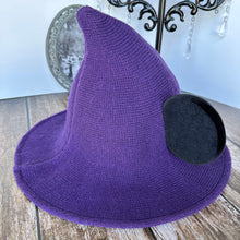 Load image into Gallery viewer, Purple Mousey Witch Hat
