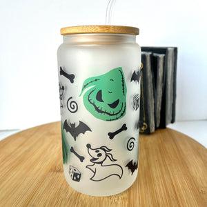 Spooky Nightmare Glass Can