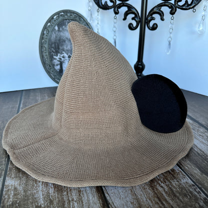 Tan Mousey Witch Hat