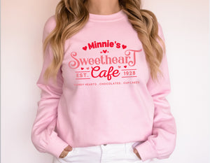 Sweetheart Cafe Suéter unisex con cuello redondo