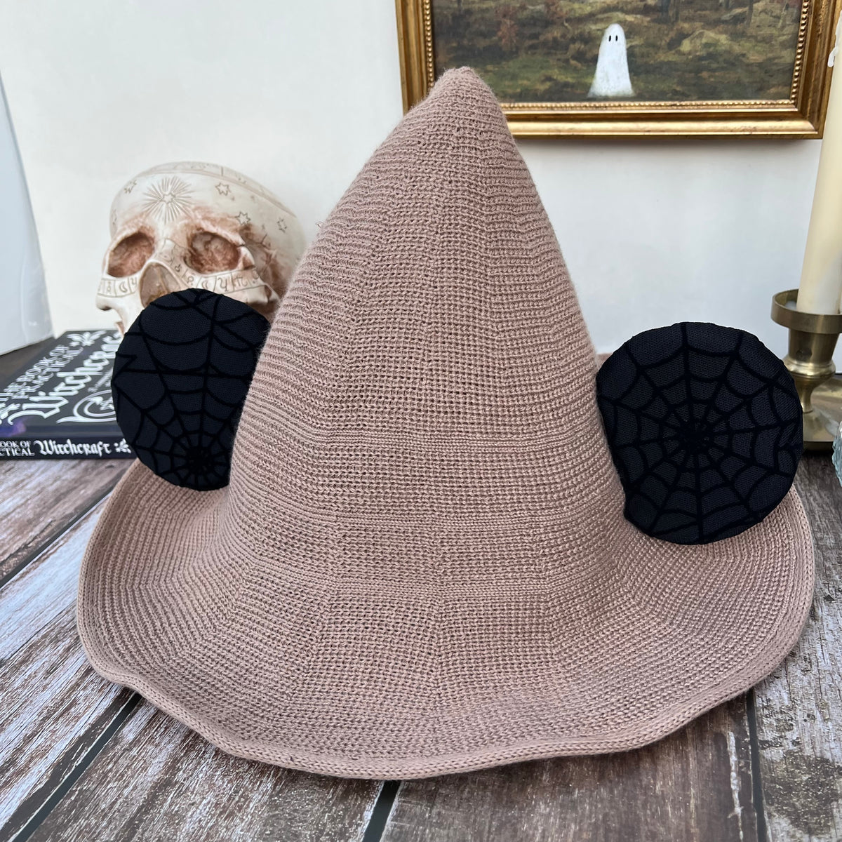 Tan Mousey Witch Hat
