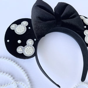 Black Mouse Pearl Ears